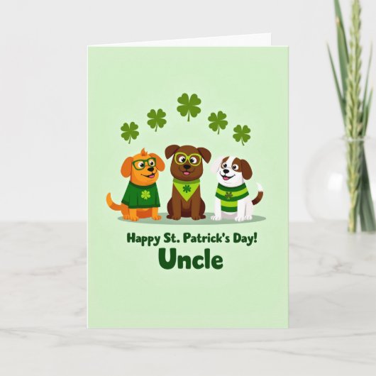 Striped Dogs Patrick Card カード (正面)