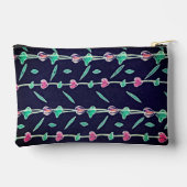 Striped flowers アクセサリーポーチ (裏面)