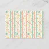 Striped Funny Capybara Baby Shower Books For Baby エンクロージャーカード (裏面)