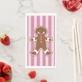 Striped Gingerbread Boy Napkins (インサイチュ)