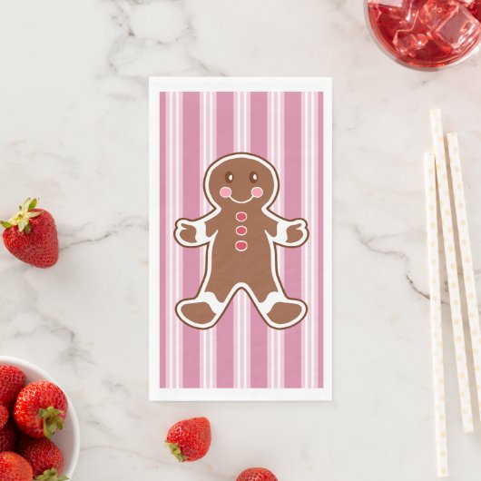 Striped Gingerbread Boy Napkins (インサイチュ)