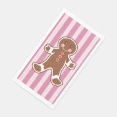 Striped Gingerbread Boy Napkins (コーナー)
