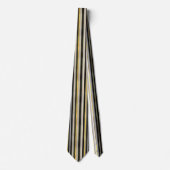 Striped Gold and Silver Necktie ネクタイ (正面)