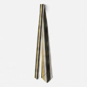 Striped Gold and Silver Necktie ネクタイ (裏面)