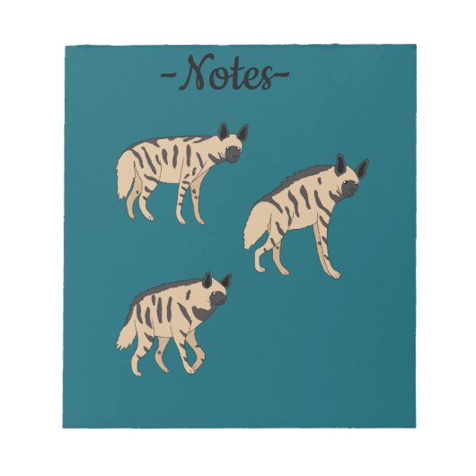 Striped Hyenas ノートパッド (正面)