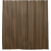 Striped Minimalist Black  シャワーカーテン (正面)