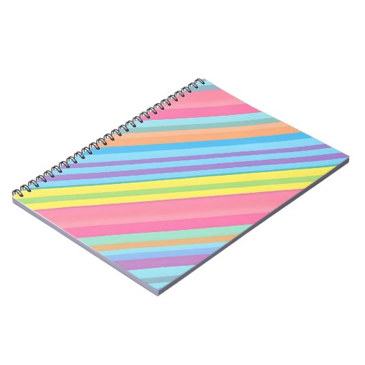 striped notebook  ノートブック (左側)