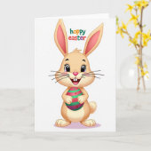 Striped Oval Celebration Card カード (黄色い花)