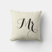 striped Pillow氏-白を離れた… クッション (正面)