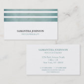 Striped Psychotherapy Therapist Counselor Classic 名刺 (正面/裏面)