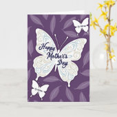 Striped Sister Butterfly Day Card カード (黄色い花)