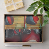 Striped Stockings Ruby Red Heels Fantasy Legs  薄葉紙 (ギフト)