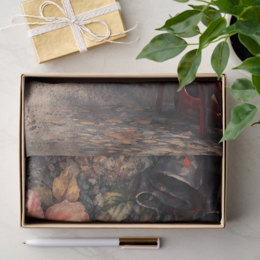 Striped Stockings Ruby Red Heels Skull Poster 薄葉紙 (ギフト)