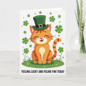 Striped Tabby Luck Card カード (正面)