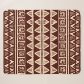 Striped tribal ornamental pattern シェルパブランケット (正面(横))