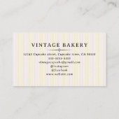 Striped Vintage Cooking Utensils 名刺 (裏面)