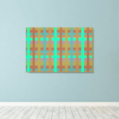 Striped wall art. キャンバスプリント (インサイチュ (ウッドフロア))