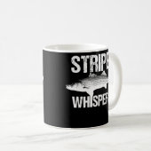 Striper Whisperer Cool Bass Fly Fishing Fish コーヒーマグカップ (正面右)