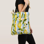 Stripes and Lemons  トートバッグ (クローズアップ)