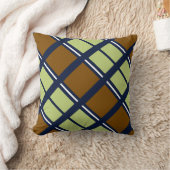 Stripes and squares preppy cushion クッション (ブランケット)
