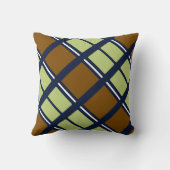 Stripes and squares preppy cushion クッション (裏面)