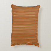 Stripes Beige Orange アクセントクッション (裏面(縦))