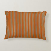 Stripes Beige Orange アクセントクッション (裏面)