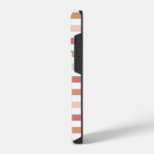 Stripes Blush Neutral Modern iPhoneケース (左側面)
