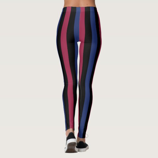 Stripes Custom Leggings レギンス (裏面)