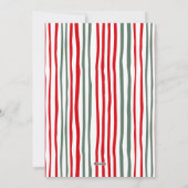 Stripes family Photo merry Christmas シーズンカード (裏面)