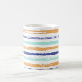 Stripes geometric textile seamless vintage pattern コーヒーマグカップ (中央)