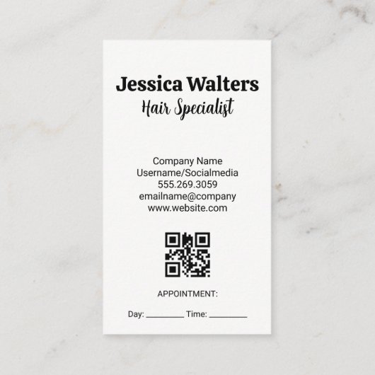 Stripes | Golden Scissors Comb Logo 予約カード (裏面)