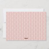 Stripes Hearts Happy Valentine's Day Photo Card シーズンカード (裏面)