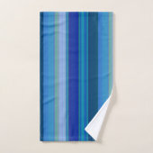 Stripes in Shades of Blue バスタオルセット (ハンドタオル)