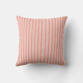 Stripes Modern Coral Peach Minimalist Elegance クッション (裏面)