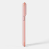 Stripes Modern Coral Peach Minimalist Elegance iPhoneケース (右側面)