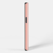 Stripes Modern Coral Peach Minimalist Elegance iPhoneケース (右側面)