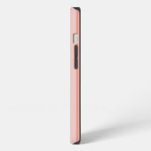Stripes Modern Coral Peach Minimalist Elegance iPhoneケース (左側面)
