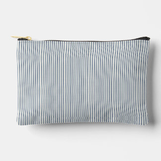 Stripes Modern Indigo Minimalist Elegance アクセサリーポーチ