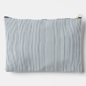 Stripes Modern Indigo Minimalist Elegance アクセサリーポーチ (裏面)