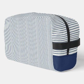 Stripes Modern Indigo Minimalist Elegance ドップキット