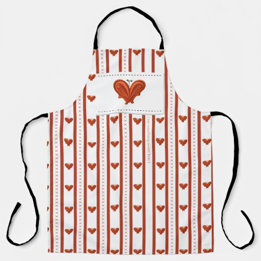 Stripes of Hearts エプロン (正面)