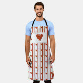Stripes of Hearts エプロン (着用した状態)
