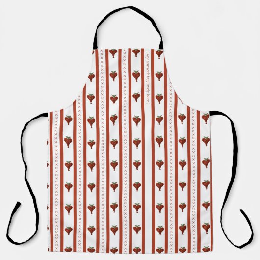 Stripes of Hearts エプロン (正面)
