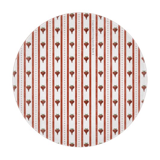 Stripes of Hearts カッティングボード (正面)