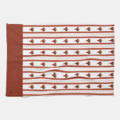 Stripes of Hearts キッチンタオル (横)