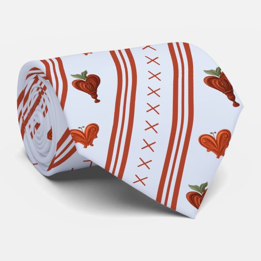 Stripes of Hearts ネクタイ (ロール)