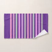 Stripes, pink, green バスタオルセット (ハンドタオル)
