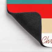 stripes retro multi-color マウスパッド (コーナー)