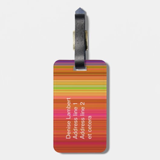 Stripeyの世界 ラゲッジタグ (裏面縦)